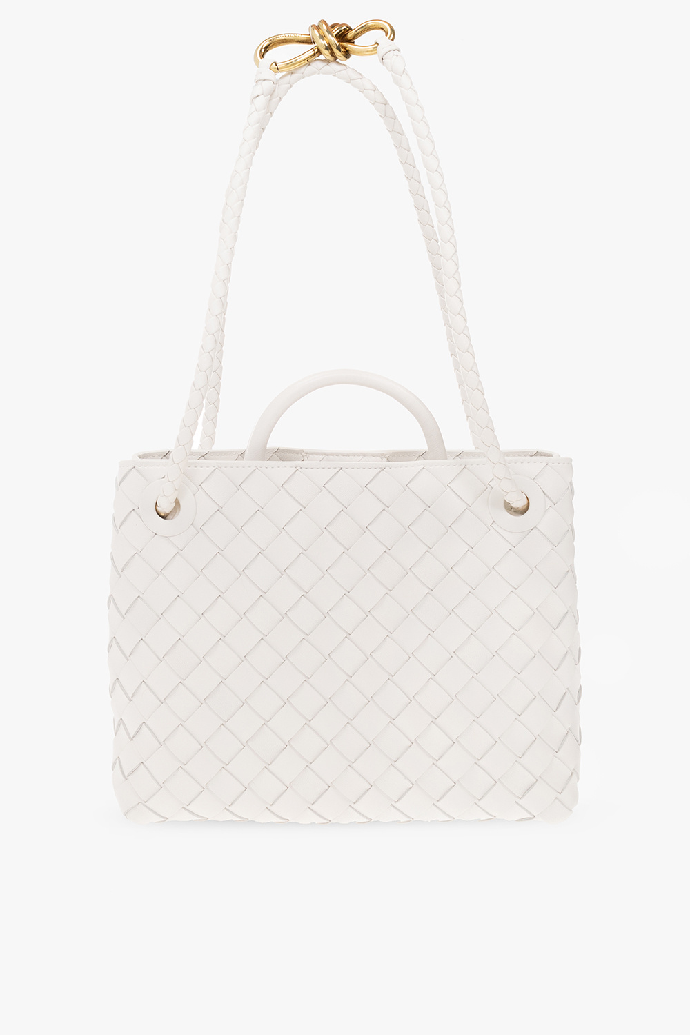 White 'Andiamo Small' shoulder bag Bottega Veneta